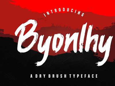 Byonlhy Dry Brush Typeface