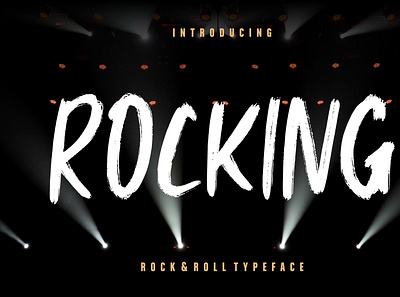 Rocking Rock & Roll Typeface tshirt