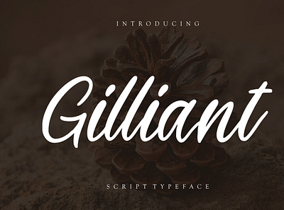 Gilliant Script Typeface branding brush calligraphy handwriting handwritten logo quotes script signature typography