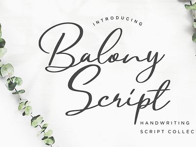 Balony Script Handwriting