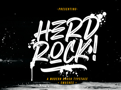 Herdrock Brush Typeface branding brush calligraphy handwriting handwritten logo quotes script signature typography