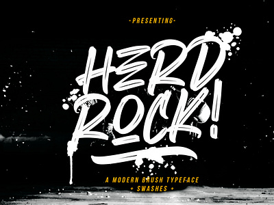 Herdrock Brush Typeface