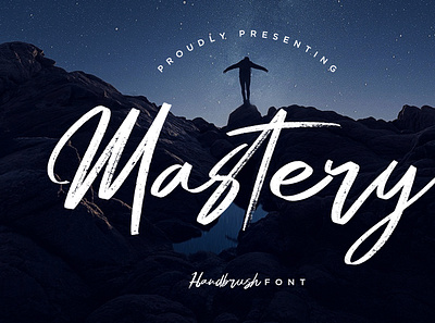 Mastery Hand Brush branding brush calligraphy handwriting handwritten logo quotes script signature typography