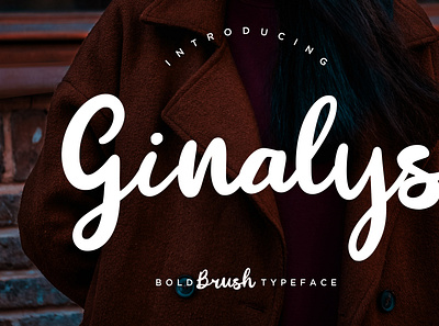 Ginalys Bold Brush branding brush calligraphy handwriting handwritten logo quotes script signature typography