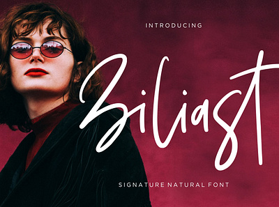 Ziliast Signature Natural Font branding brush calligraphy handwriting handwritten logo quotes script signature typography