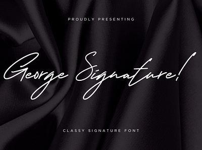 George Signature Classy Font branding brush calligraphy handwriting handwritten logo quotes script signature typography