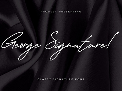 George Signature Classy Font