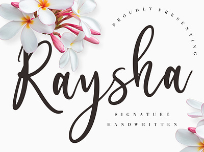 Raysha Signature Handwritten branding brush calligraphy handwriting handwritten logo quotes script signature typography