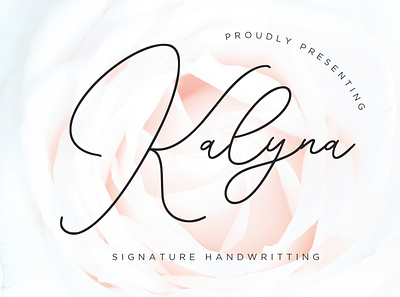 Kalyna Signature Handwriting branding brush calligraphy handwriting handwritten logo quotes script signature typography