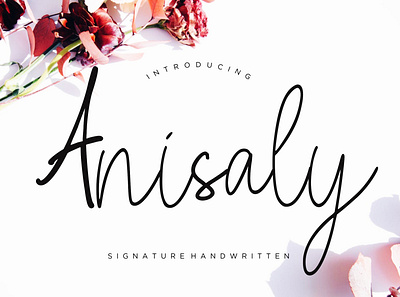 Anisaly Script branding brush calligraphy handwriting handwritten logo quotes script signature typography