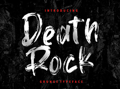 Death Rock Grunge Typeface branding brush calligraphy handwriting handwritten logo quotes script signature typography