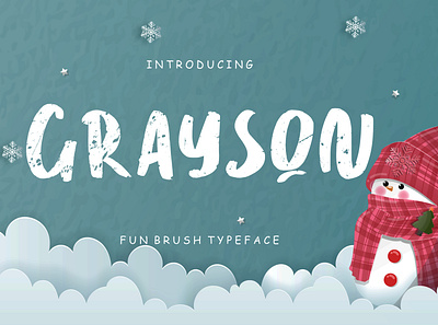 Grayson Fun Brush Typeface happy