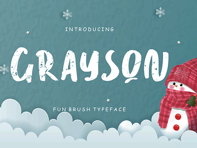 Grayson Fun Brush Typeface