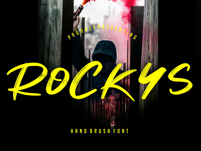 Rockys Handbrush Font