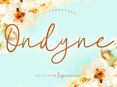 Ondyne Stylish Signature branding brush calligraphy handwriting handwritten logo quotes script signature typography