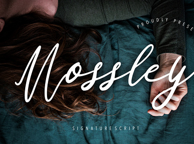 Mossley Signature Script branding brush calligraphy handwriting handwritten logo quotes script signature typography