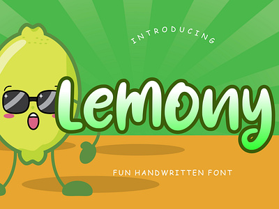 Lemony Fun Handwritten Font happy