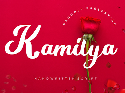 Kamilya Handwritten Script branding brush calligraphy handwriting handwritten logo quotes script signature typography