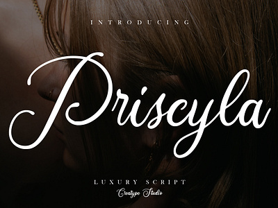 Priscyla Luxury Script branding brush calligraphy handwriting handwritten logo quotes script signature typography