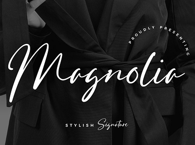 Magnolia Stylish Signature branding brush calligraphy handwriting handwritten logo quotes script signature typography