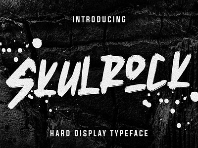 Skulrock Hard Display Typeface