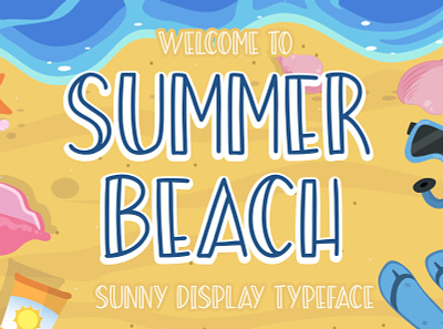 Summer Beach Sunny Display Typeface happy