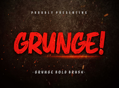 Grunge! Bold Brush Typeface branding classy condensed display handdrawn handlettering handwritten handwritting sans serif serif