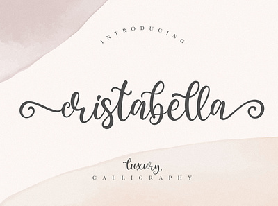 Cristabella Luxury Calligraphy branding brush calligraphy handwriting handwritten logo quotes script signature typography