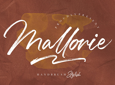 Mallorie Handbrush Stylish branding brush calligraphy handwriting handwritten logo quotes script signature typography