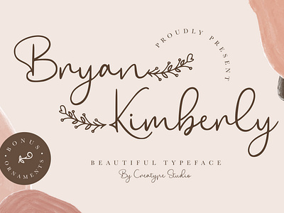 Bryan Kimberly Beautiful Typeface