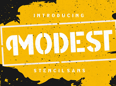 Modest Stencil Sans brush brush font font fonts free free brush font free brush fonts free fonts handwritten