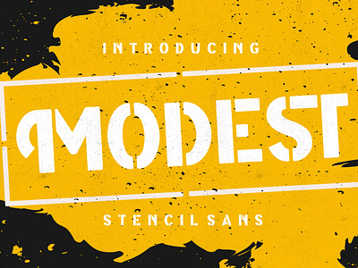 Modest Stencil Sans