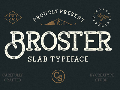 Broster Slab Typeface