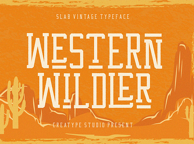 Western Wildler Slab Vintage font fonts free free fonts free retro fonts free vintage font handwritten retro font vintage