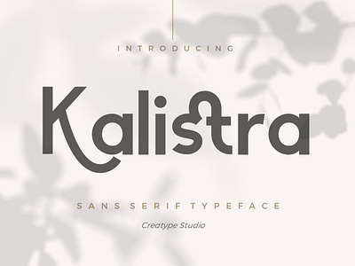 Kalistra Sans Serif Typeface