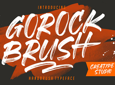 Gorock Brush Typeface brush brush font font fonts free free brush font free brush fonts free fonts handwritten