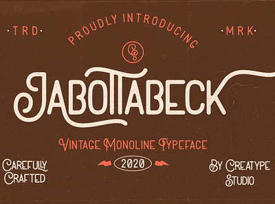 Jabottabeck Vintage Monoline font fonts free free fonts free retro fonts free vintage font handwritten retro font vintage