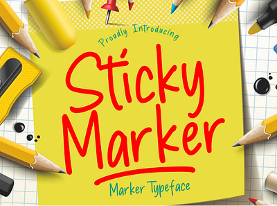 Sticky Marker Typeface children children font font fonts free free fonts free fun font free fun fonts handwritten