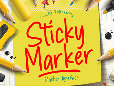 Sticky Marker Typeface