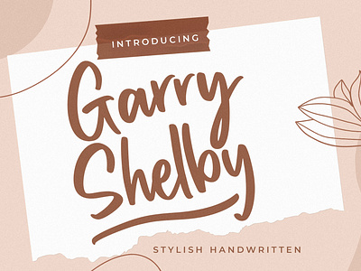 Garry Shelby Stylish Handwritten