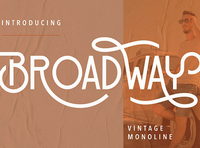 Broadway Vintage Monoline font fonts free free fonts free retro fonts free vintage font handwritten retro font vintage