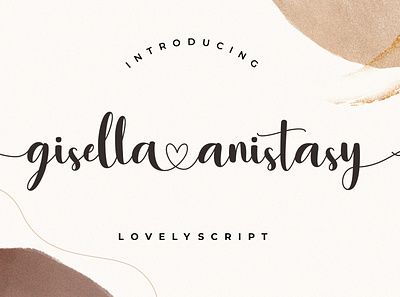 Gisella Anistasy Lovely Script font fonts free free fonts free script font free script fonts handwritten script script font