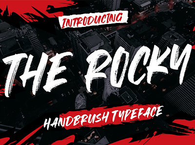 The Rocky Handbrush Typeface brush brush font font fonts free free brush font free brush fonts free fonts handwritten