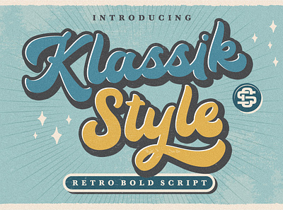 Klassik Style Retro Bold Script font fonts free free fonts free script font free script fonts handwritten script script font