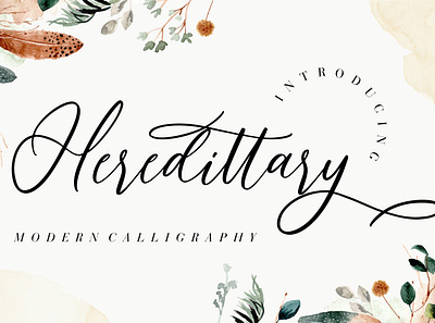 Heredittary Modern Calligraphy font fonts free free fonts free script font free script fonts handwritten script script font