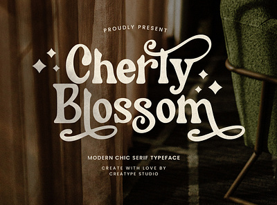 Cherly Blossom Modern Chic Serif font fonts free free fonts free retro fonts free vintage font handwritten retro font vintage