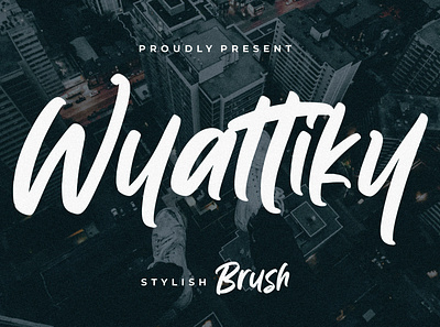 Wyattiky Stylish Brush brush brush font font fonts free free brush font free brush fonts free fonts handwritten