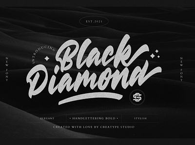 Black Diamond Handlettering Bold font fonts free free fonts free script font free script fonts handwritten script script font