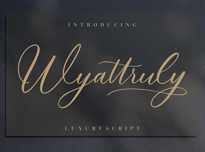 Wyattruly Luxury Script font fonts free free fonts free script font free script fonts handwritten script script font