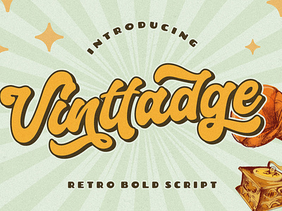 Vinttadge Retro Bold Script font fonts free free fonts free retro fonts free vintage font handwritten retro font vintage